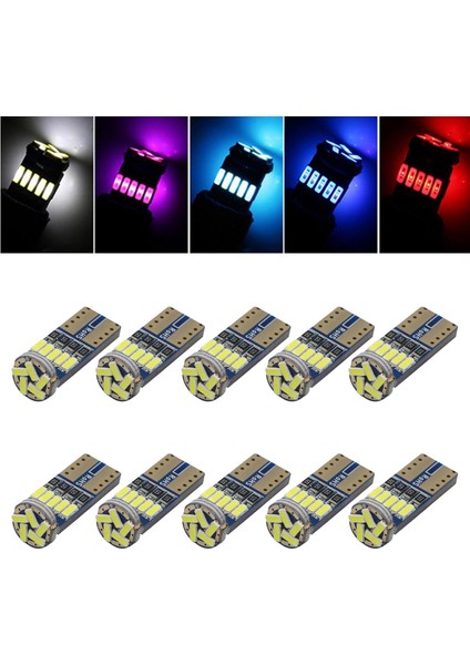 10 Adet Araba Iç Kubbe Ampulleri LED Düşük Güç Tüketimi Fiş ve Oyun (Yurt Dışından) fiyatları