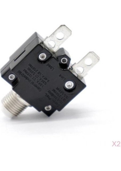 2set Su Geçirmez Sıfırlama Düğmesi Devre Kesici W Hızlı Bağlantı Terminalleri (Yurt Dışından)