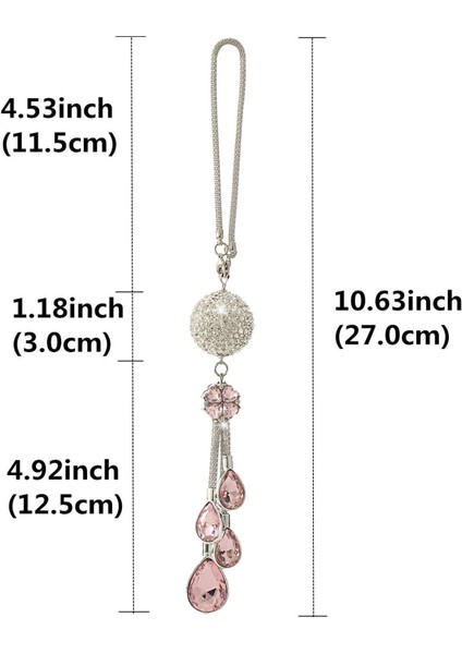 Dikiz Aynası Kolye Asılı Süsleme Aksesuarları Kadınlar Için Adam Pembe (Yurt Dışından) modelleri