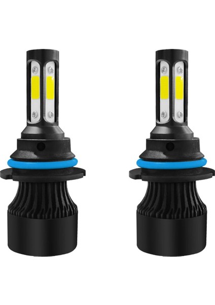 4side S2 Siyah LED Far Ampul Dönüşüm Kiti Merhaba Lo Işın Lambası 9004 Hb1 (Yurt Dışından)