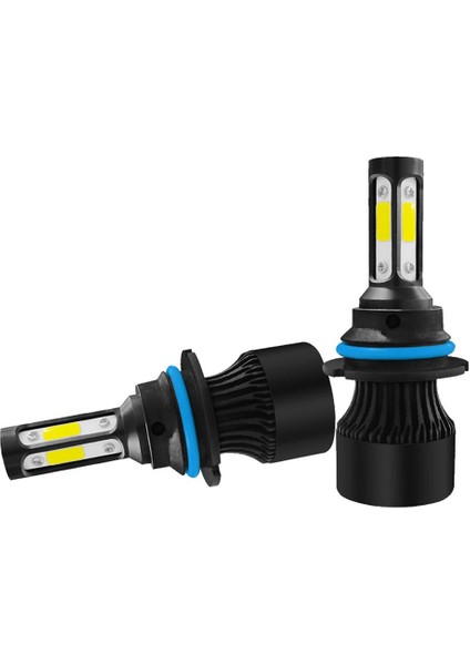4side S2 Siyah LED Far Ampul Dönüşüm Kiti Merhaba Lo Işın Lambası 9004 Hb1 (Yurt Dışından)