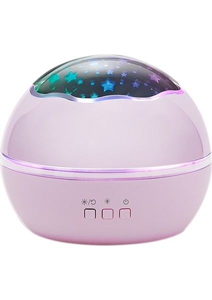 Gece Işığı Projektörü 360 ° Dönen Renkli Yıldızlı Gökyüzü (Yurt Dışından)