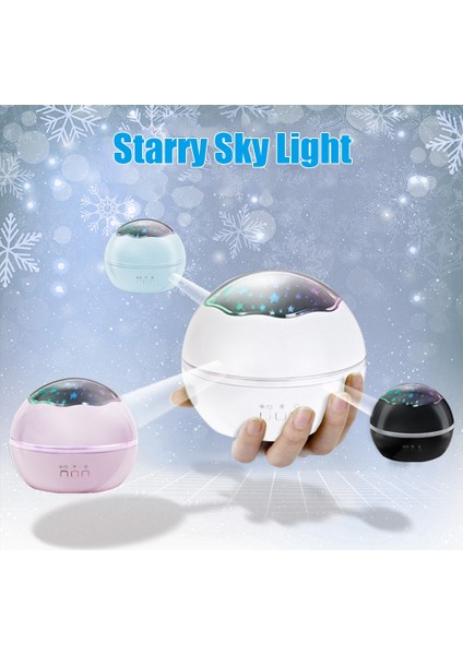 Gece Işığı Projektörü 360 ° Dönen Renkli Yıldızlı Gökyüzü (Yurt Dışından) indirimleri