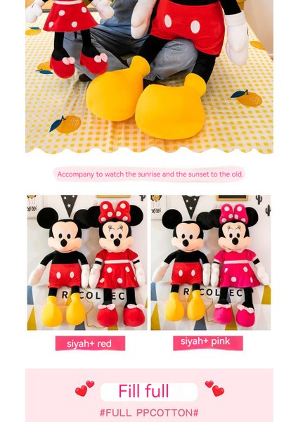 Minnie Mouse ve Mickey Mouse Peluş Oyuncak 30CM (Yurt Dışından)