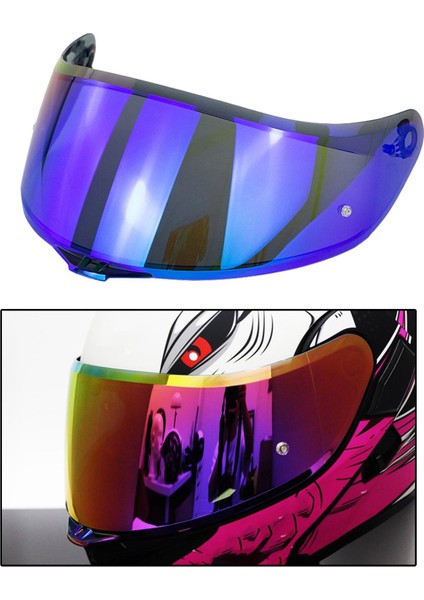 Tam Yüz Motosiklet Kask Visor K1 K3SV K5 Gri Mavi (Yurt Dışından)