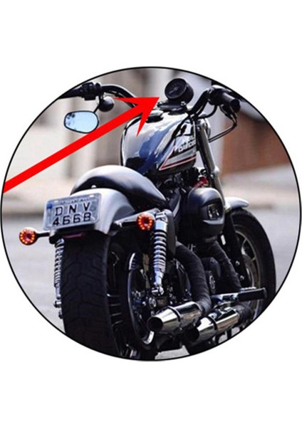 Motosiklet Çok Fonksiyonlu Yolcun Kometre Takometre Yakıt Seviyesi Göstergesi LED Göstergesi (Yurt Dışından)