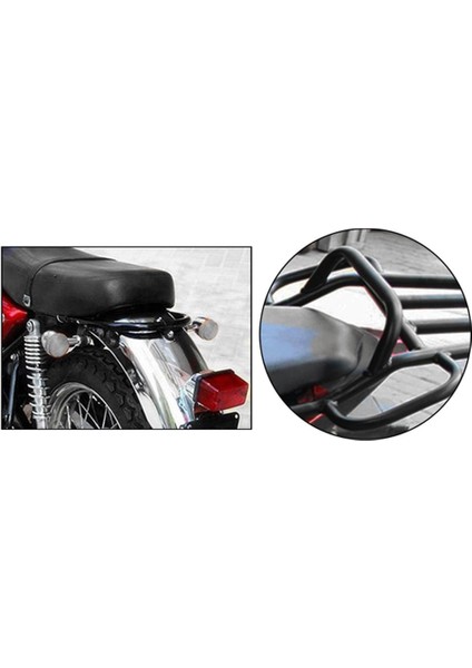 U Cafe Racer Koltuk Çerçeve Çember Döngüsü CB550 CB650 CB750 Siyah 180MM Düz (Yurt Dışından)