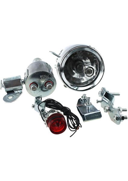 Evrensel Bisiklet Bisiklet 12 V 6 W Dinamo Far Kuyruk Işık Assy (Yurt Dışından) fiyatları