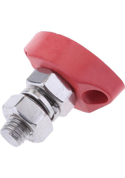 Ağır Iş Paslanmaz Çelik Yalıtımlı Terminal Bloğu 8mm Tek Damızlık Kırmızı 8mm (Yurt Dışından)