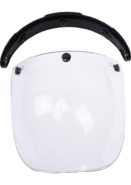 2x Bubble Shield 3 Snap Visor Rüzgar Kalkanı Yüksek Mukavemetli Lens (Yurt Dışından)