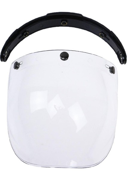2x Bubble Shield 3 Snap Visor Rüzgar Kalkanı Yüksek Mukavemetli Lens (Yurt Dışından)