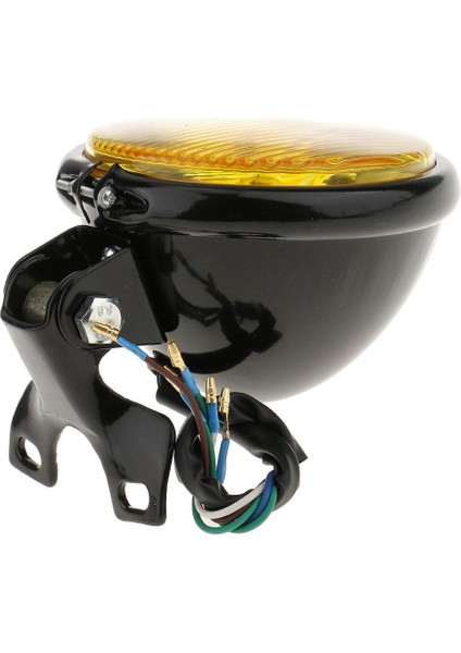 5 "motosiklet Amber Ön Far W/ Siyah Için Sarı Cam (Yurt Dışından)