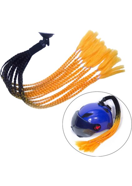 Motosiklet Pigtails Örgüler Punk Kıvırcık Saç 55CM Kadınlar Için (Yurt Dışından)