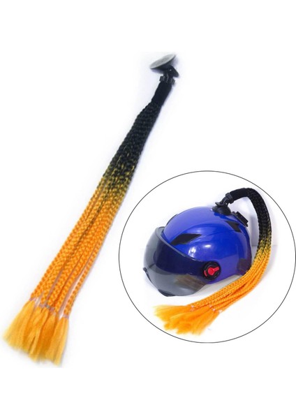 Motosiklet Pigtails Örgüler Punk Kıvırcık Saç 55CM Kadınlar Için (Yurt Dışından)