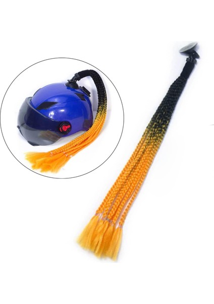 Motosiklet Pigtails Örgüler Punk Kıvırcık Saç 55CM Kadınlar Için (Yurt Dışından)