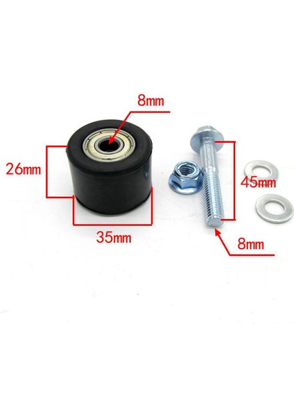 Yamaha Yfz 350 Banshee Için 8mm Zincir Rulo Gergi Kasnak Tekerlek Kılavuzu Kiti (Yurt Dışından) modelleri