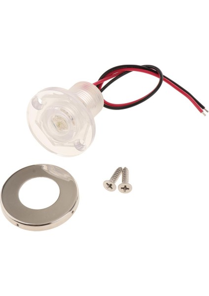 Yuvarlak Livewell White LED Nezaket Işık 12V Su Geçirmez Deniz Teknesi Rv (Yurt Dışından)