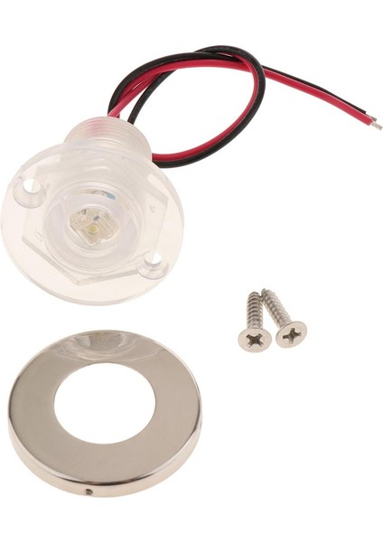 Yuvarlak Livewell White LED Nezaket Işık 12V Su Geçirmez Deniz Teknesi Rv (Yurt Dışından)