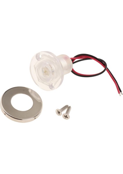 Yuvarlak Livewell White LED Nezaket Işık 12V Su Geçirmez Deniz Teknesi Rv (Yurt Dışından)