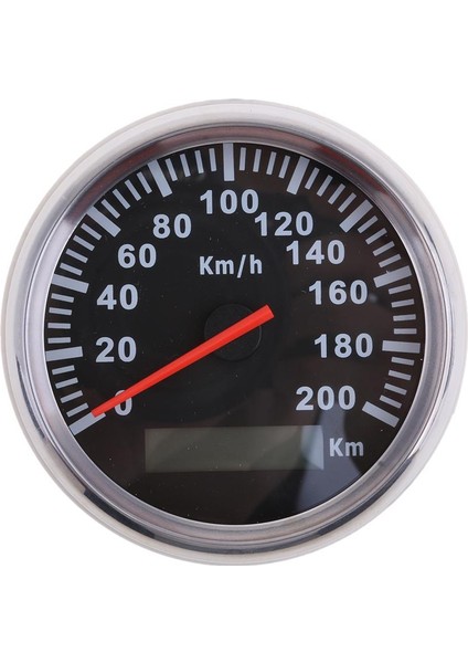 85MM Siyah Hızölçer Kidometre 200KM/S Araba Kamyonu Motosikleti Için (Yurt Dışından)