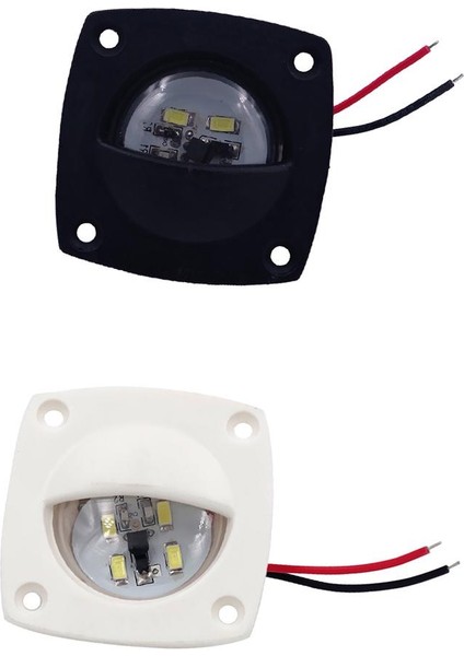 2pcs Deniz Botu LED Refakatçi Yolu Nezaket Aksanı LED Beyaz Işık Abs (Yurt Dışından)