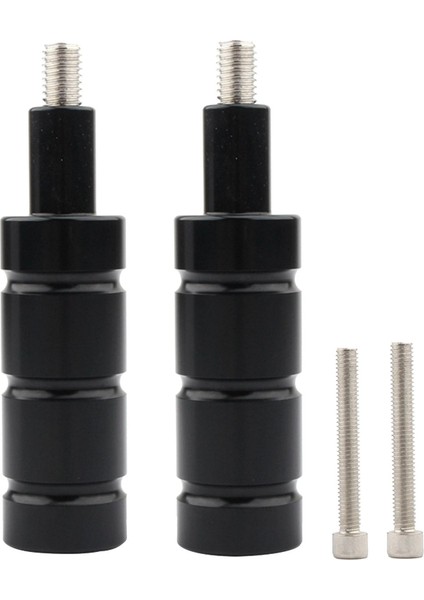 2pcs Motosiklet Kuyruk Işık Braketi M8 M6 Mount Post Destek Taban Siyah (Yurt Dışından)