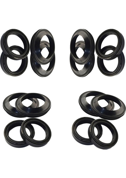 4 Set 41X54X11 Motosiklet Ön Çatal Damper Yağ Salonu ve Toz Contası Kiti (Yurt Dışından)