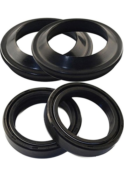 4 Set 41X54X11 Motosiklet Ön Çatal Damper Yağ Salonu ve Toz Contası Kiti (Yurt Dışından)