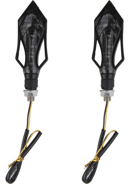 Karbon Turn Sinyal 9led Çift Spor Motosiklet Kirli Bisiklet Süper Moto Yanıp (Yurt Dışından)