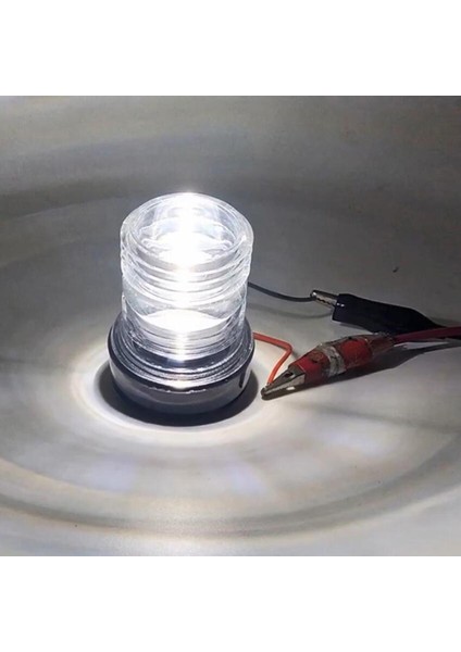 Tüm Yuvarlak Tekne LED Işık Yat Stern Çapa Beyaz LED Navigasyon Işık 360 ° (Yurt Dışından) fırsatları