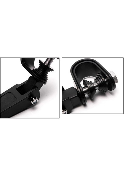 2 Adet Evrensel Motosiklet Katlanır Otoyol Kelepçe Foot Pegs Için Harley - Siyah (Yurt Dışından) fırsatları