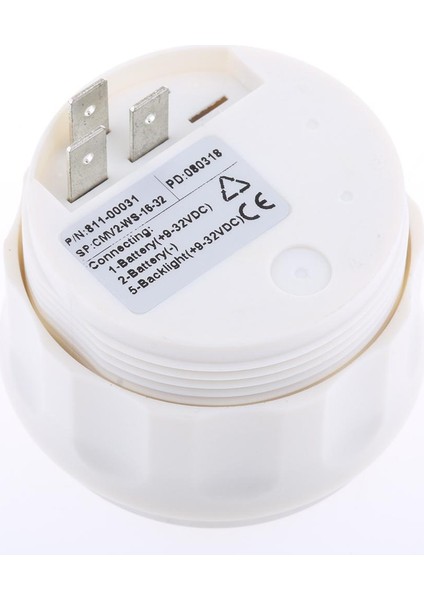 811-00031 2 Inç 52MM Deniz Tekne Elektronik 16-32V Volt Metre Ölçer Tip 1 (Yurt Dışından)