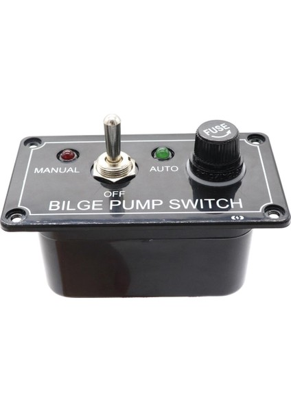 12 V Dc 3 Yollu Bilge Pompa Paneli Sigorta ile Anahtarı (Manuel - Kapalı - Otomatik) (Yurt Dışından)