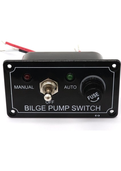 12 V Dc 3 Yollu Bilge Pompa Paneli Sigorta ile Anahtarı (Manuel - Kapalı - Otomatik) (Yurt Dışından)