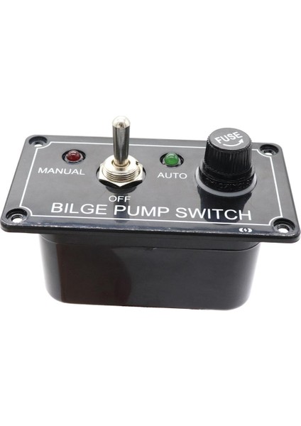12 V Dc 3 Yollu Bilge Pompa Paneli Sigorta ile Anahtarı (Manuel - Kapalı - Otomatik) (Yurt Dışından)