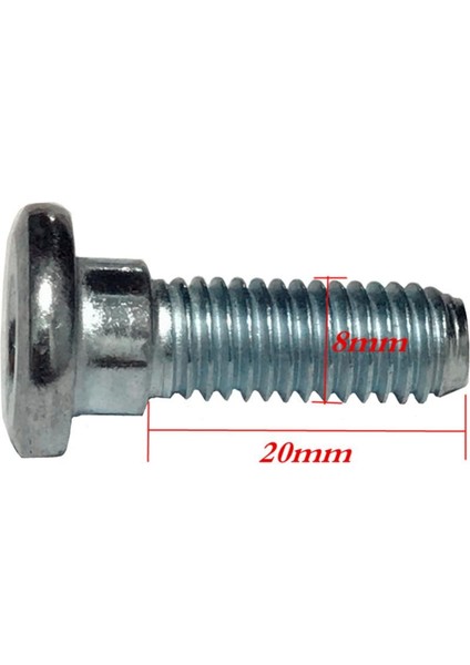 10 Adet M8 x 20MM Motosiklet Için Fren Disk Rotor Vidalar Cıvata (Yurt Dışından)