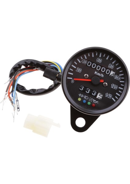 Universal Motosiklet LCD Rpm Dijital Ekran 4 LED Işık (Yurt Dışından)