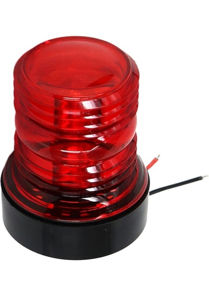 Tekne Yat LED Navigasyon 12 V / 24 V Kırmızı 360 Tüm Yuvarlak Uyarı Işık Lambası (Yurt Dışından)