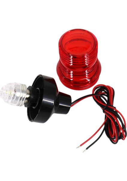 Tekne Yat LED Navigasyon 12 V / 24 V Kırmızı 360 Tüm Yuvarlak Uyarı Işık Lambası (Yurt Dışından) fırsatları