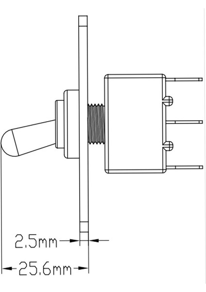6pcs Marine 3 Pın Yukarı On/kapalı/kapalı/açık Momenty Vergo Anahtar Panel 12V 15A (Yurt Dışından)