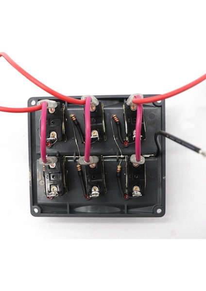 Su Geçirmez 12V-24V Marine 6 Çete Geçiş Anahtarı Panel Sigortası (Yurt Dışından)