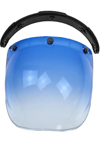 2 Adet Retro Motosiklet Kask Vizörleri Kabarcık Kalkanı 3- (Yurt Dışından)