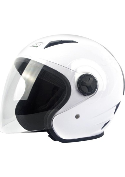 Motosiklet Sokak Spor Bisiklet Kask Tam Yüz Kask Temizle Vizörler Temizle Kalkan Kalkanı - Beyaz M (Yurt Dışından)
