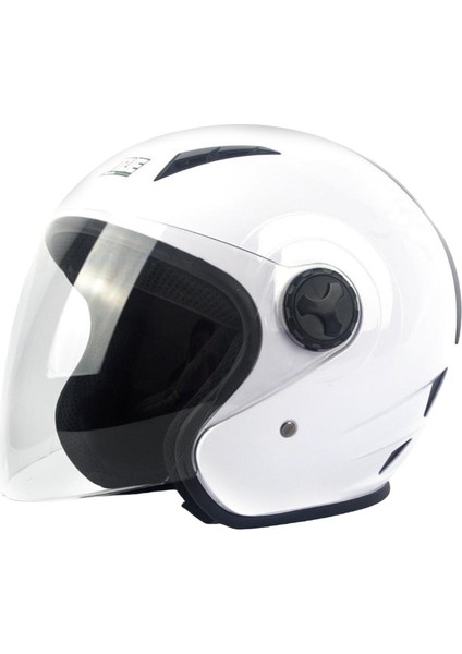 Motosiklet Sokak Spor Bisiklet Kask Tam Yüz Kask Temizle Vizörler Temizle Kalkan Kalkanı - Beyaz M (Yurt Dışından)