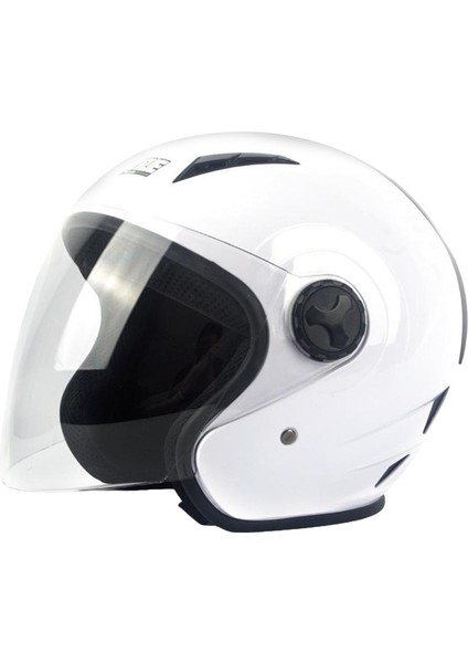Motosiklet Sokak Spor Bisiklet Kask Tam Yüz Kask Temizle Vizörler Temizle Kalkan Kalkanı - Beyaz M (Yurt Dışından)