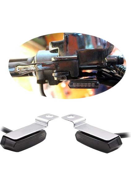 2pcs Mini Motosiklet Akan Su LED Dönüş Sinyali Kehribar Işığı Kawasaki Için (Yurt Dışından) indirimleri