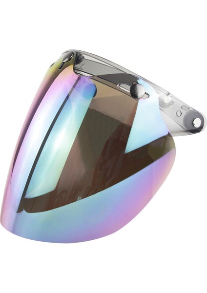 3 Snap Visor Açık Yüz Retro Ön Cam Renkli (Yurt Dışından)