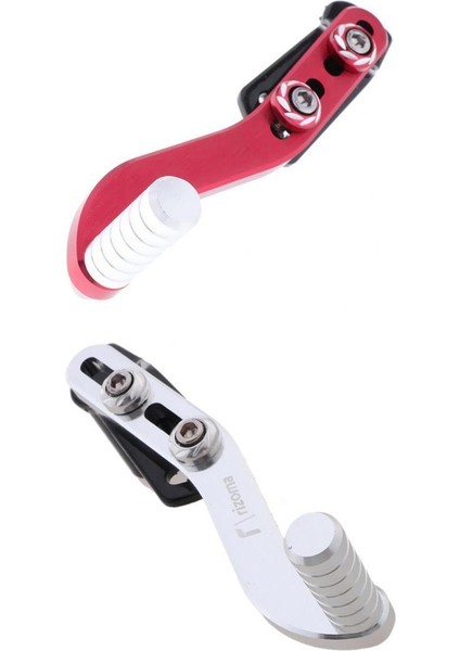 Motosiklet Cnc Alaşımlı Dişli Vites Değiştiren Kol Kırmızı+Gümüş (Yurt Dışından)