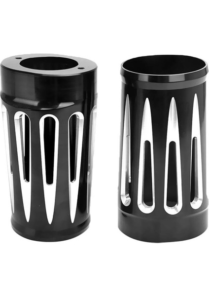 Cnc Kesim Siyah Kütük Alüminyum Çatal Boot Slider Kapağı Için Harley 14-2016 (Yurt Dışından)