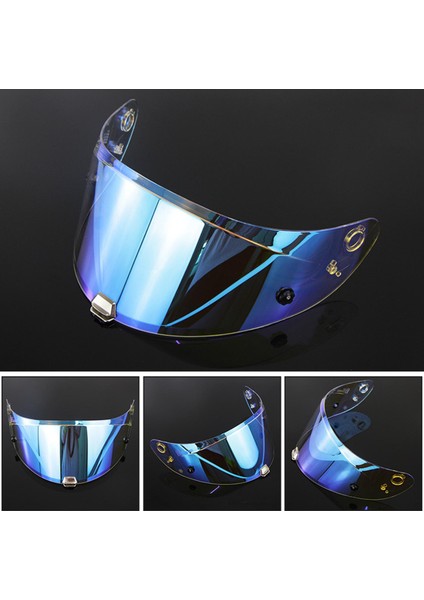 Hj-26 RPHA11 Için Kask Visor Lens Tam Yüz RPHA70 Pc Visor Lens Revo Mavi (Yurt Dışından)